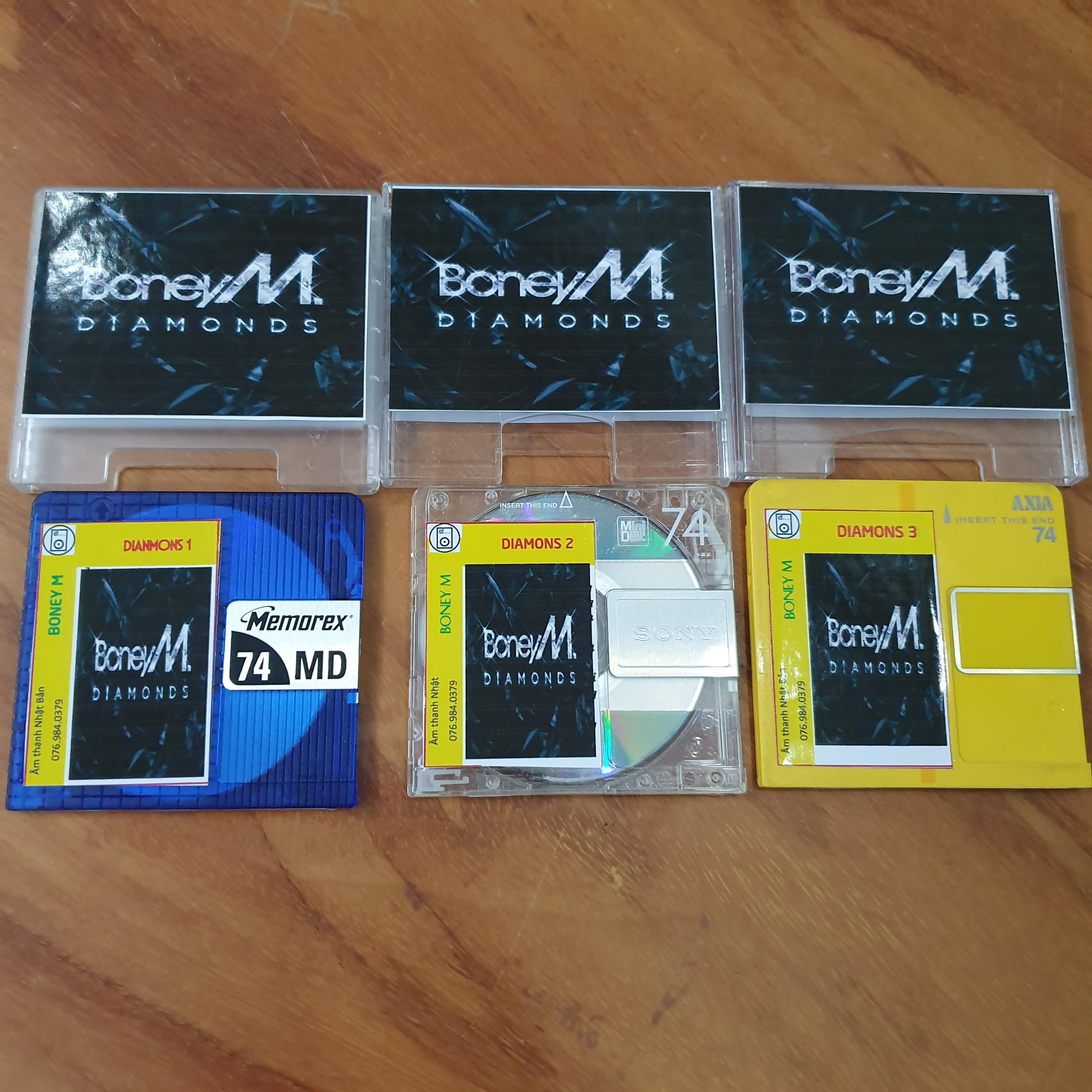 Bộ 3 đĩa md quốc tế boneym tuyển chọn - đĩa md mini disc