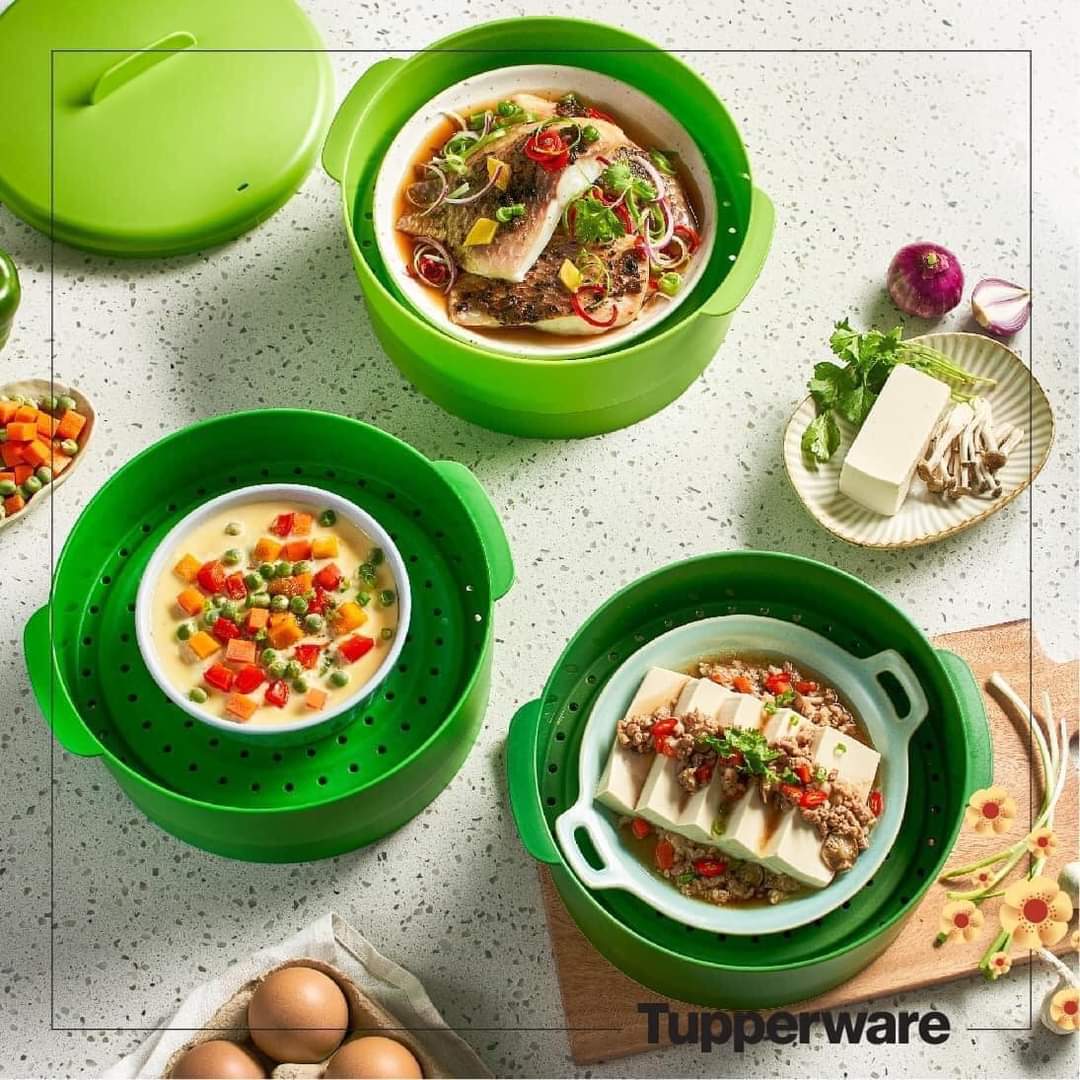 Xửng Hấp 2 Tầng/3 Tầng Tupperware Steam It - Tupperware Mall Chợ Lớn
