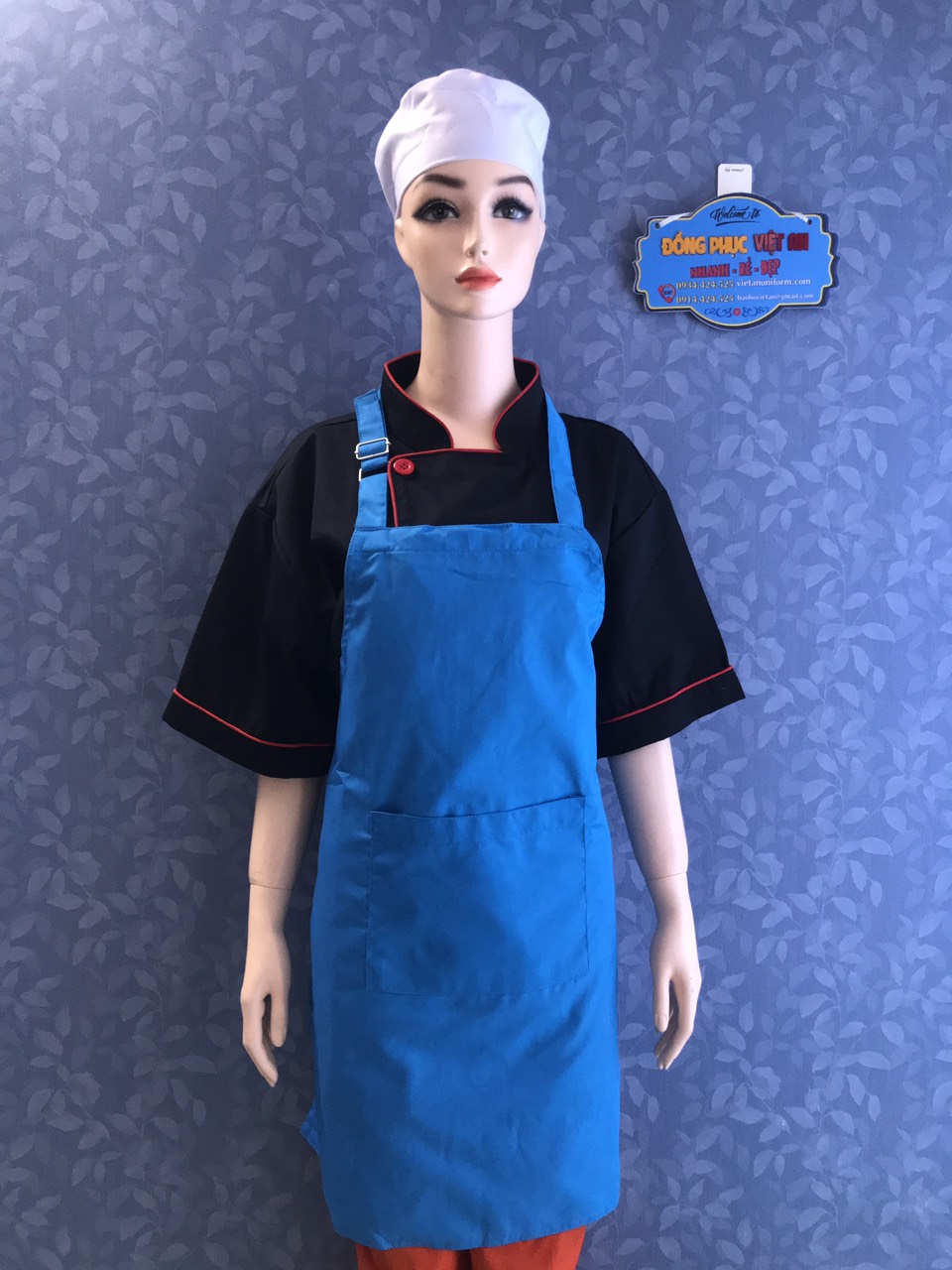 [HCM]Tạp Dề màu Xanh Dương
