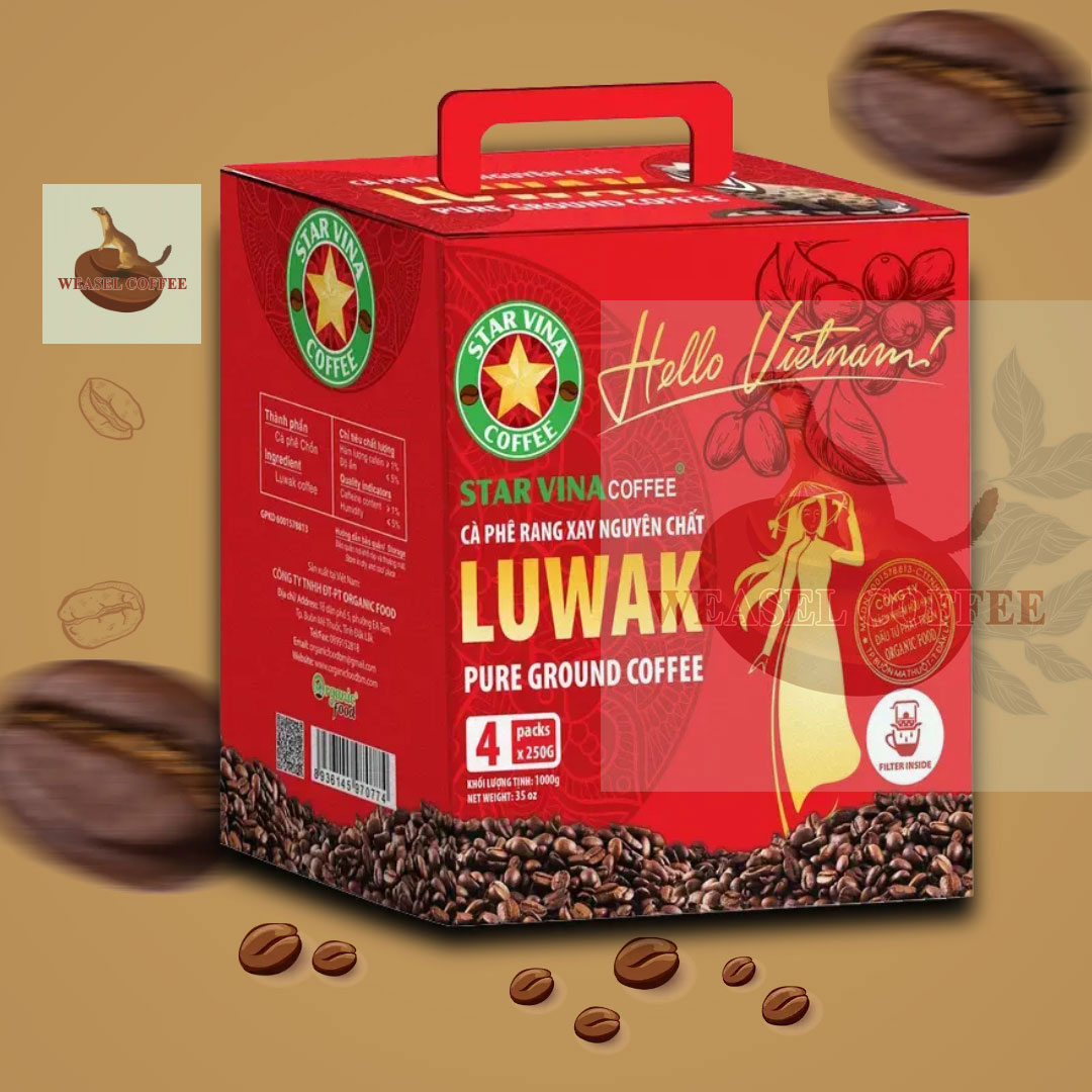Coffee mink luwak-4 box pot x 250g