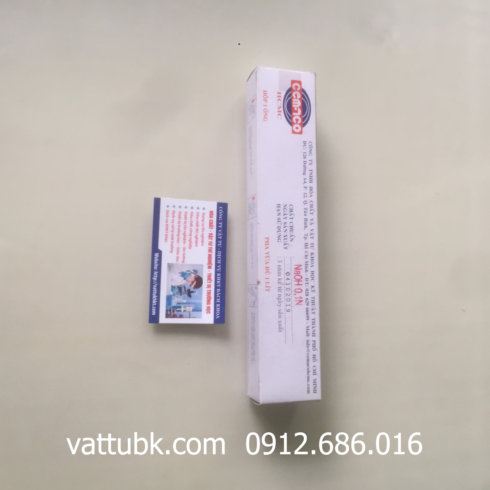 Ống chuẩn NaOH 0.1N