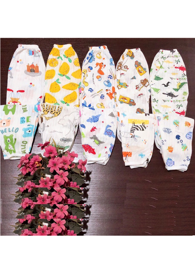 Combo 10 Quần Chục Dài Cotton Giấy Cho Bé