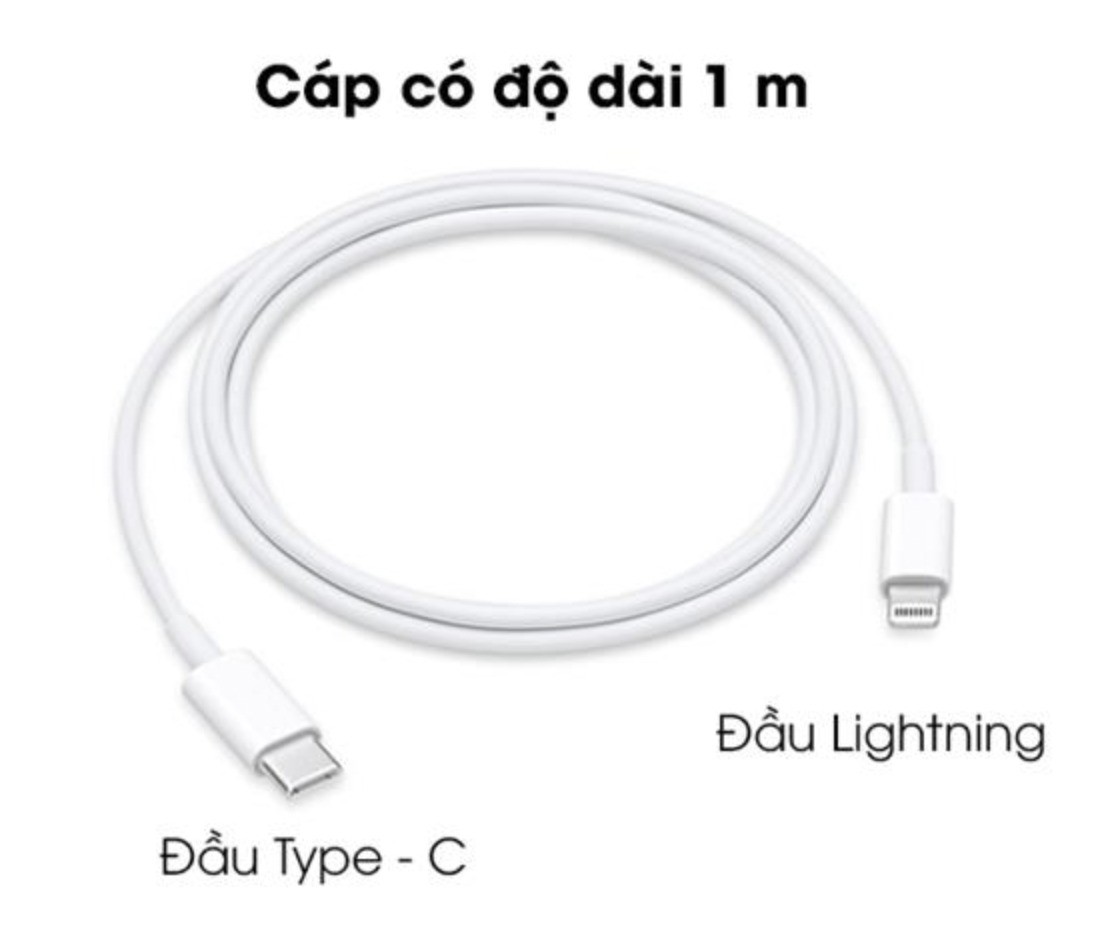 Apple USB-C To Lightning Cable (1 M)- Hàng Chính Hãng [Futureworld- APR]