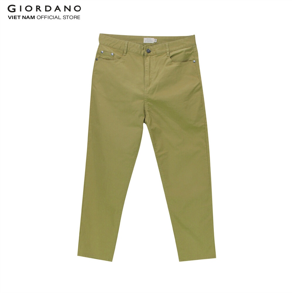 Giordano quần kaki lửng nữ khaki ankle pants 05421260