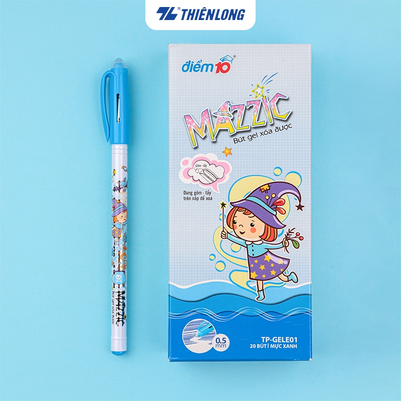 Bút gel xóa được điểm 10 tp-gele01, hộp 20 bút