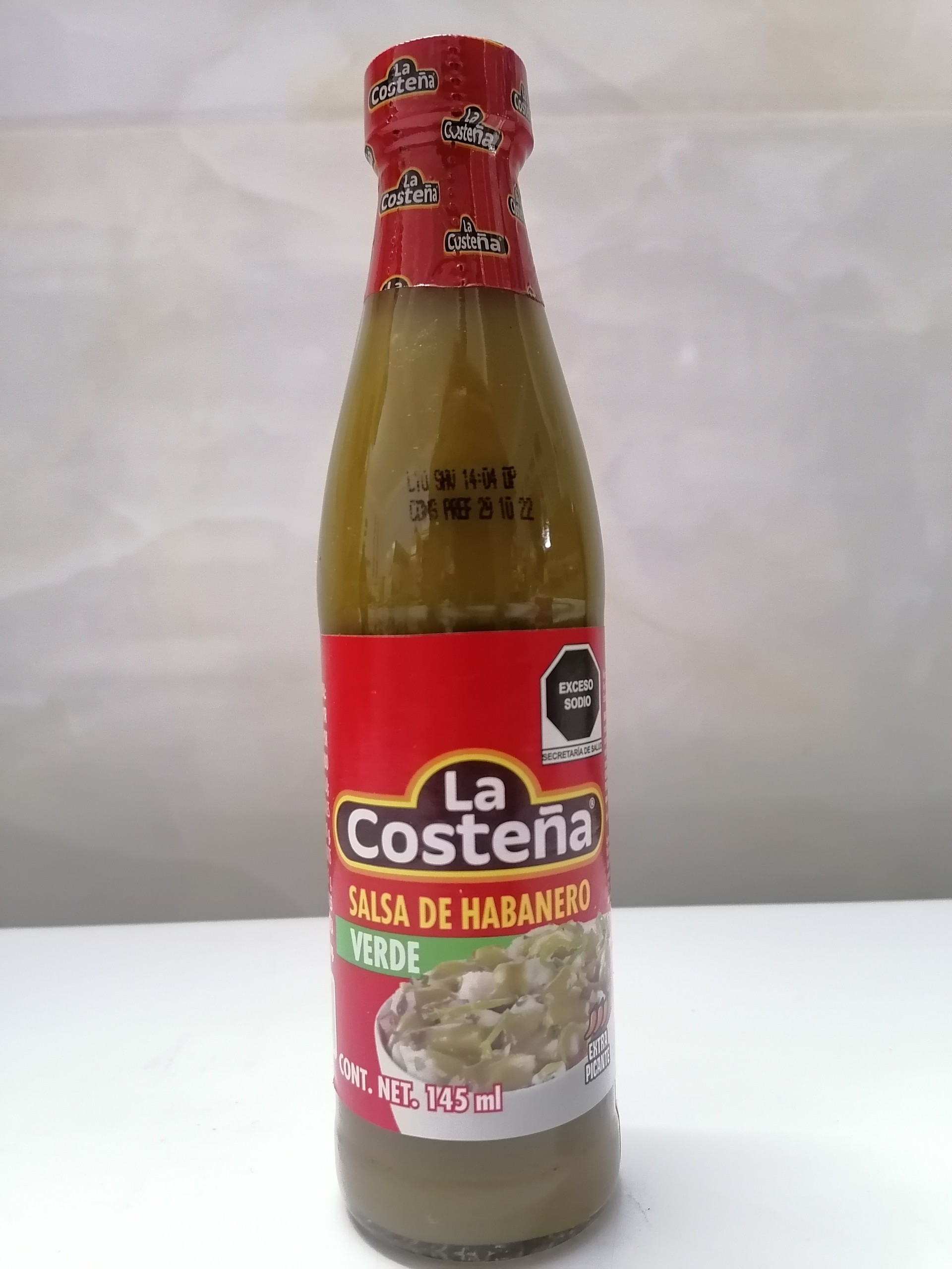 [145ml - Habanero] XỐT ỚT XANH [Mexico] LA COSTENA (Salsa De Habanero) Green Peppers Sauce (als-hk)