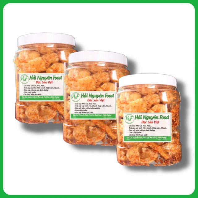 3 hủ Da Heo Sấy Tỏi Ớt (150gr/hủ)