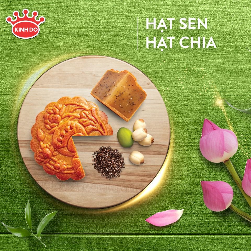 [HCM] BÁNH TRUNG THU KINH ĐÔ - ĂN CHAY ĂN KIÊNG - HẠT SEN HẠT CHIA