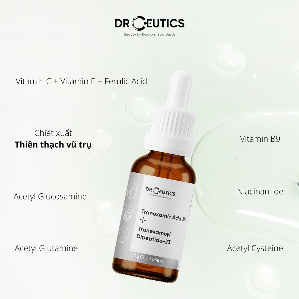 Tinh Chất DrCeutics Tranexamic 3% Làm Mờ Nám Sáng Da Giảm Đỏ