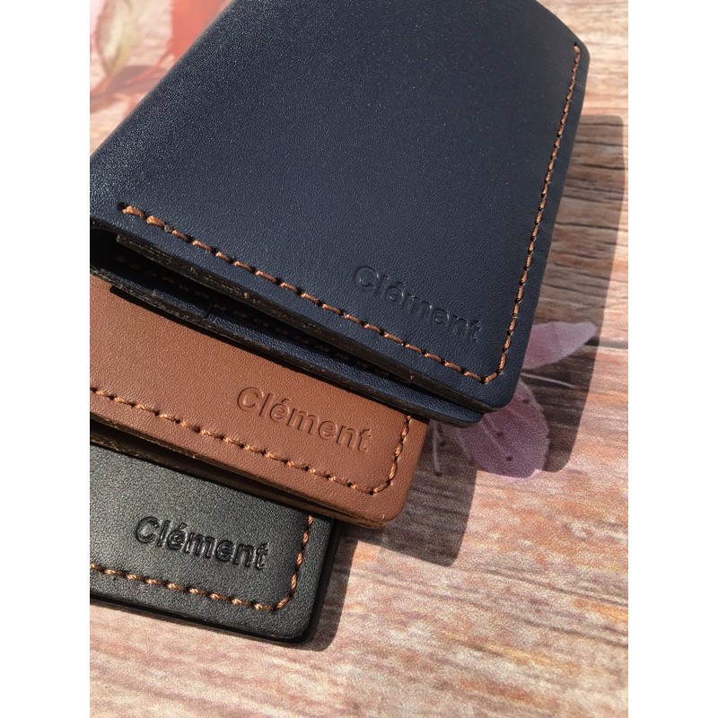 [DA BÒ THẬT] Ví da thời trang Clément kiểu đứng – CM004 - BH 12 tháng - Full box