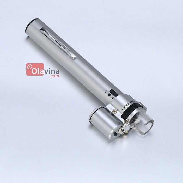 Kính lúp cầm tay mini có đèn 100x