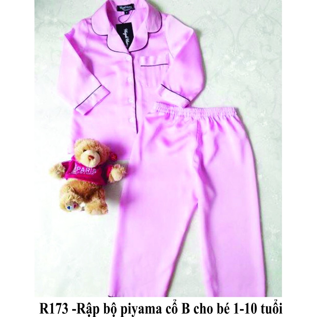 Rập bộ piyama cổ B - rập giấy mã R173 (BẢN VẼ)