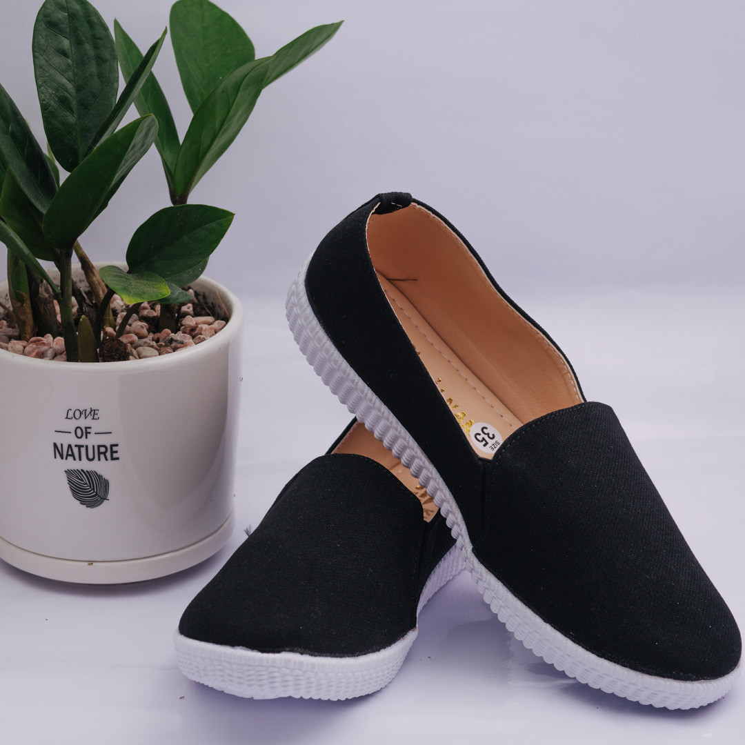 Giày Lười Slip On Đen Khải Nam( ảnh Thật )_[Giá gốc tận xưởng]