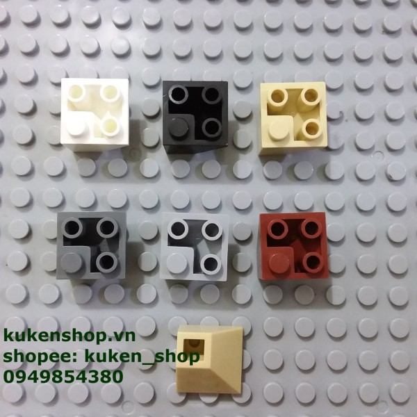 COMBO 5 Mảnh Kích Thước 2x2 Dốc Ngược Như Hình NO.394 - Phụ Kiện Đồ Chơi Lắp Ráp Lego