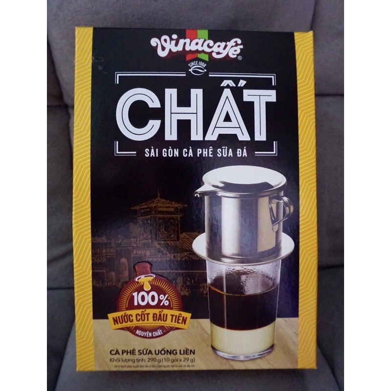 Vinacafe chất - sài gòn cà phê sữa đá hộp 10 gói x 29g