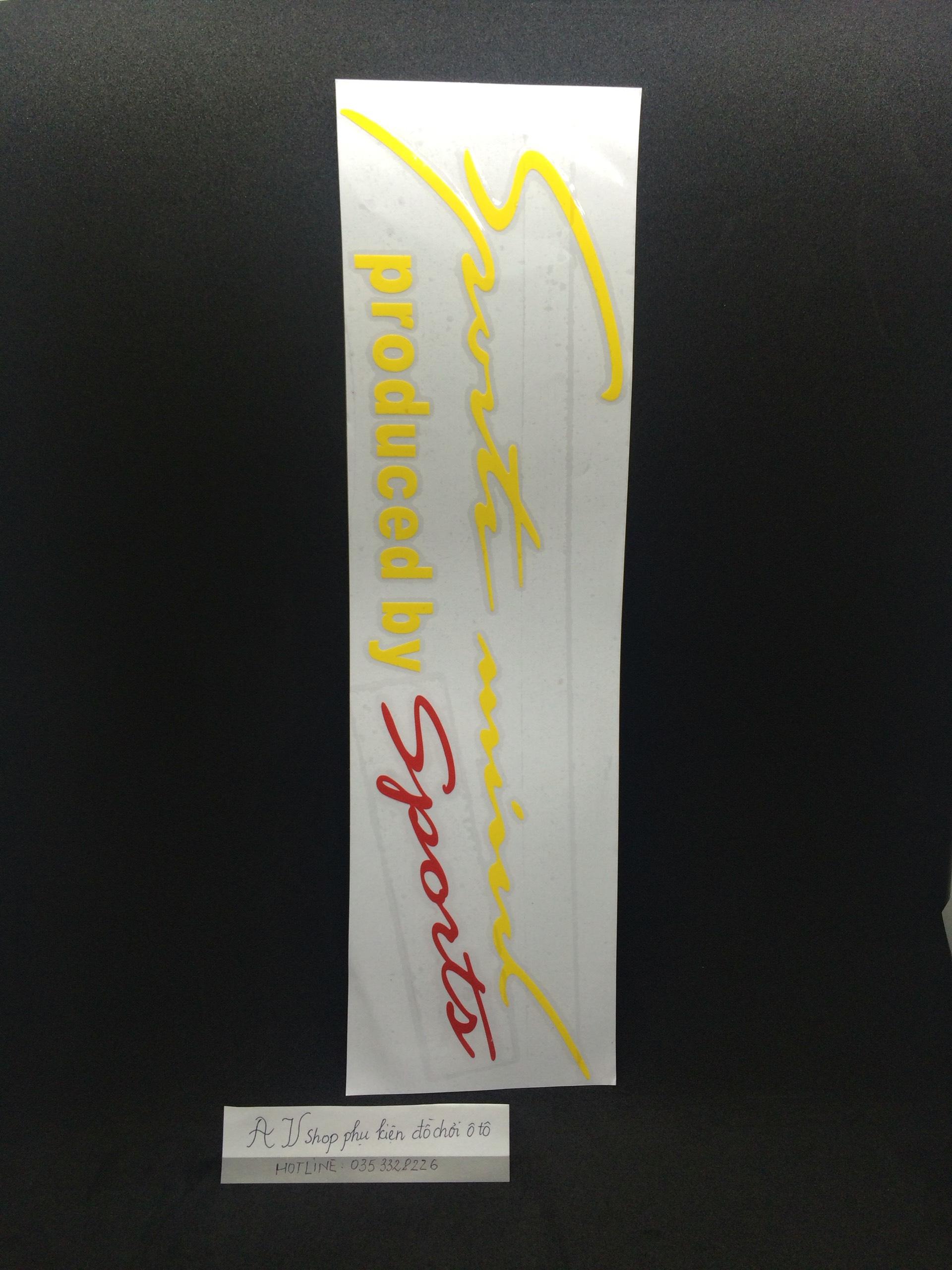 SPORT MIND 30cm x 15 cm Vàng Đỏ
