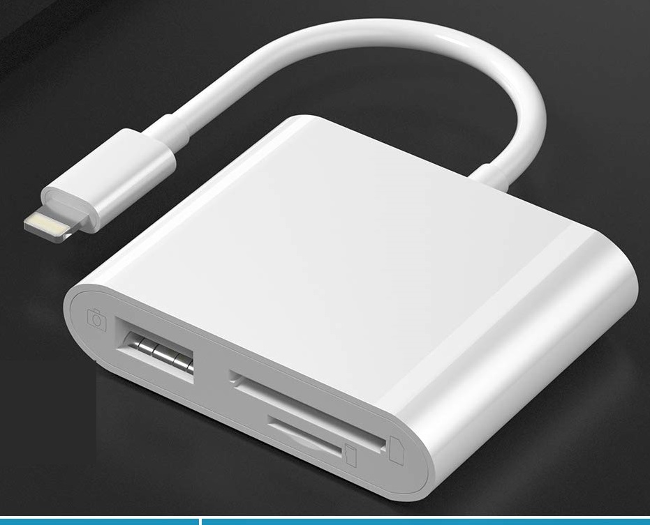 Đầu đọc thẻ TF, SD, USB- C cổng lightning