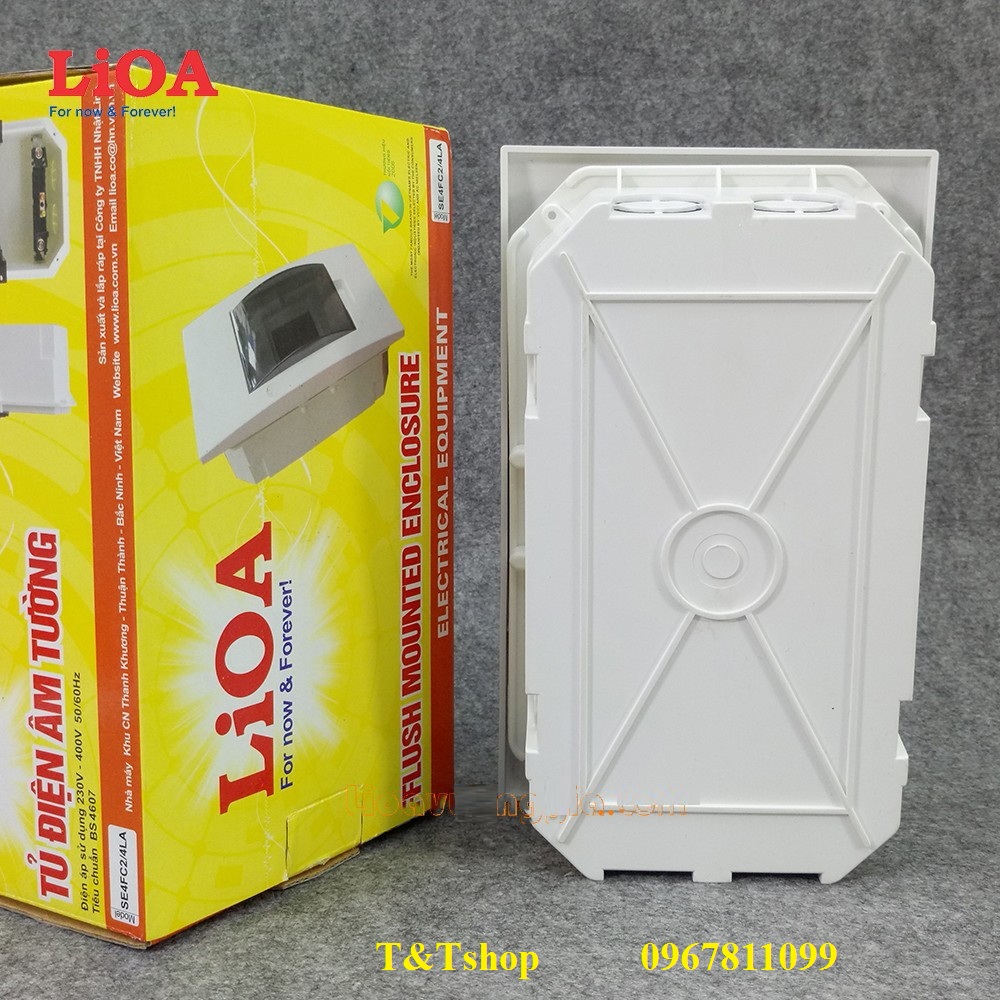 Tủ điện nhựa chứa aptomat Lioa 2-4 át