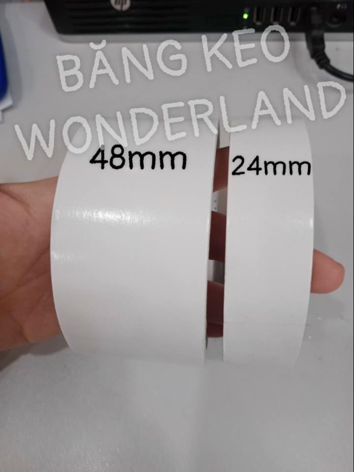 Băng keo 2 mặt trắng 48mm x 9m