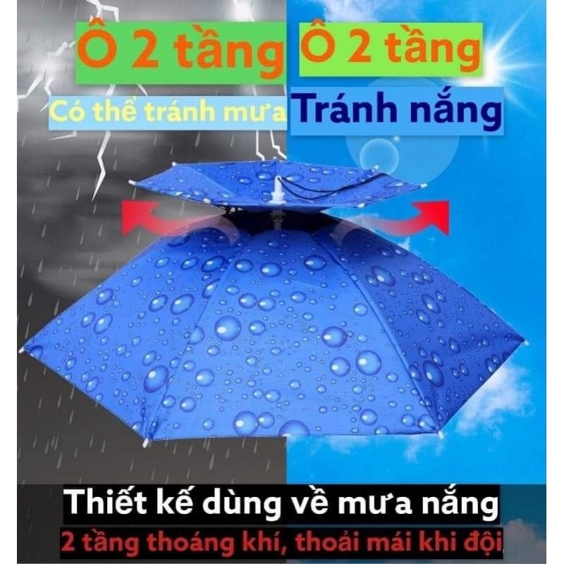 Ô đội đầu 2 tầng đa năng gấp gọn tiện dụng