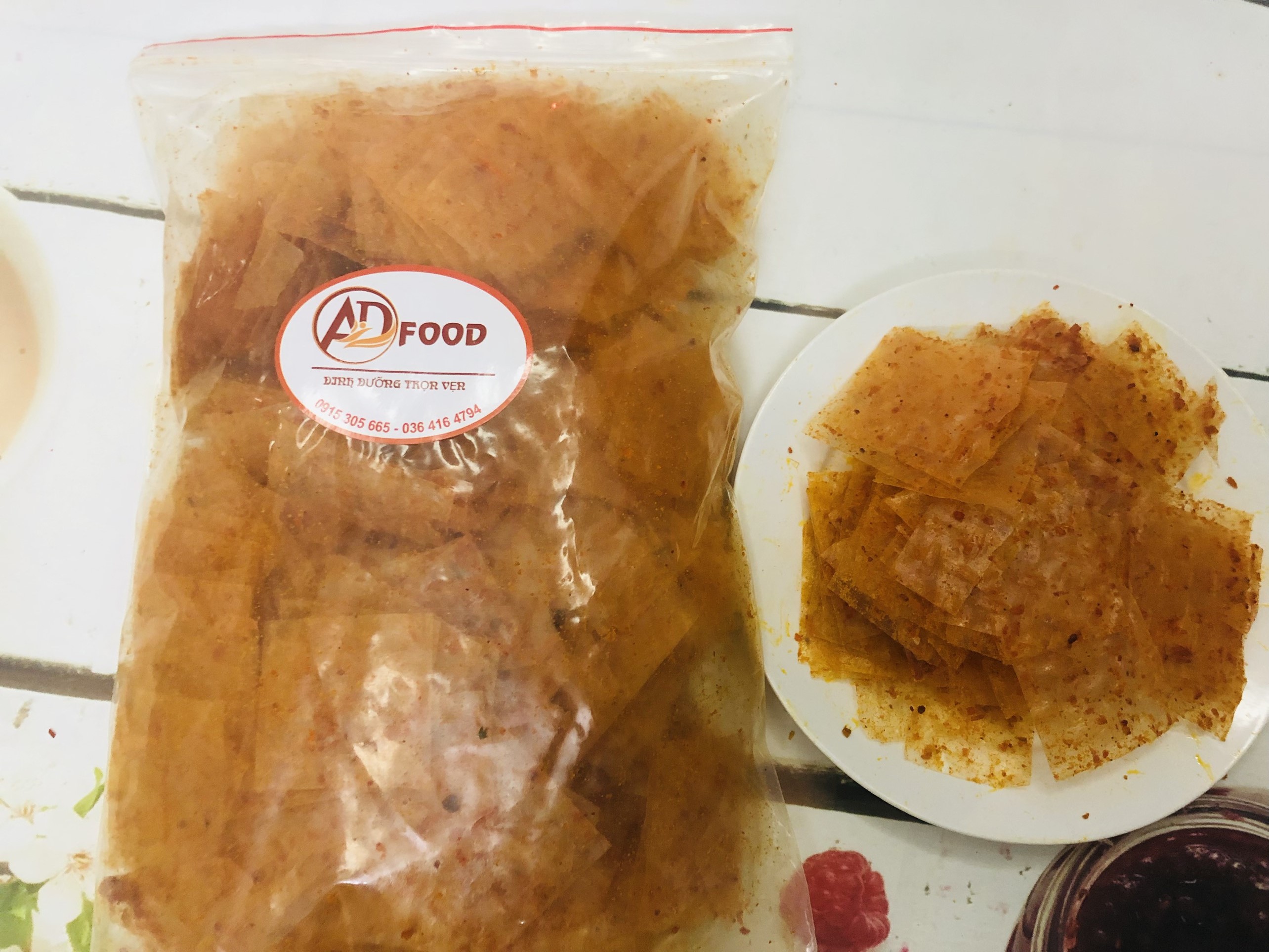 500g bánh tráng trộn sate bò miếng