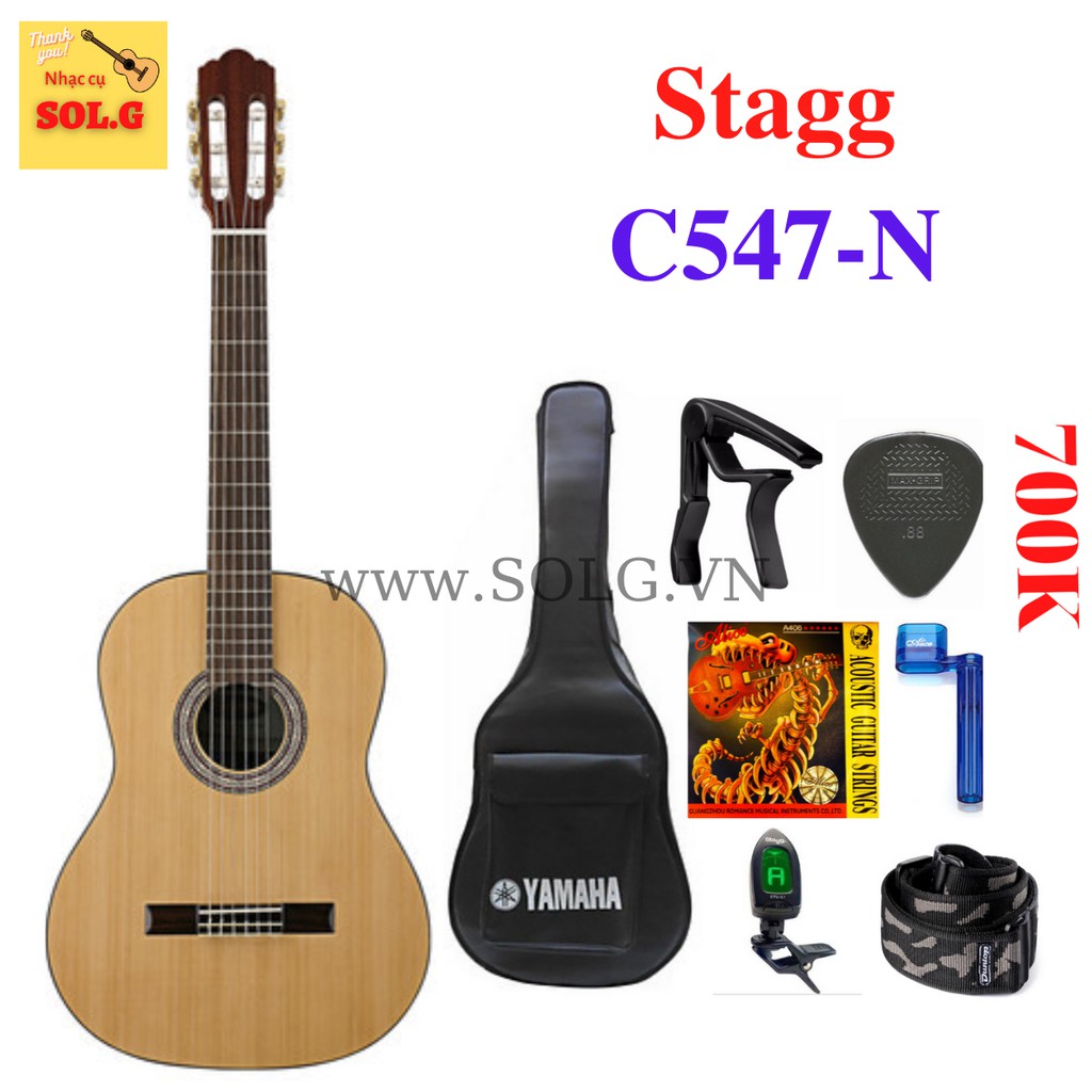 Đàn guitar classic Stagg C547-N - Nhập Khẩu Bỉ - Phân phối Sol.G