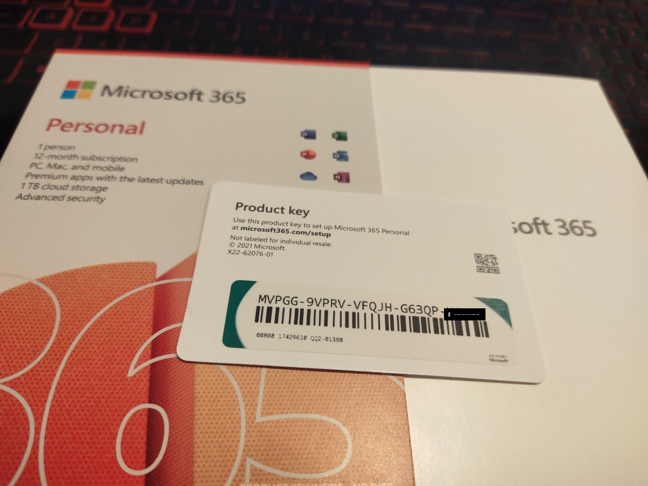 Phần Mềm Microsoft Office 365 Personal 32-bit/x64 English Subscr 1YR
