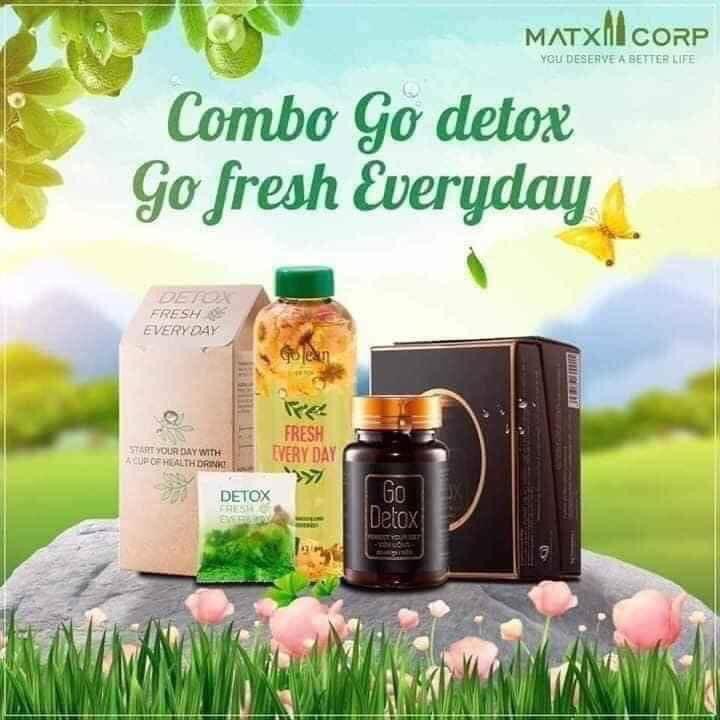 2 bộ Trà giảm cân Go Detox