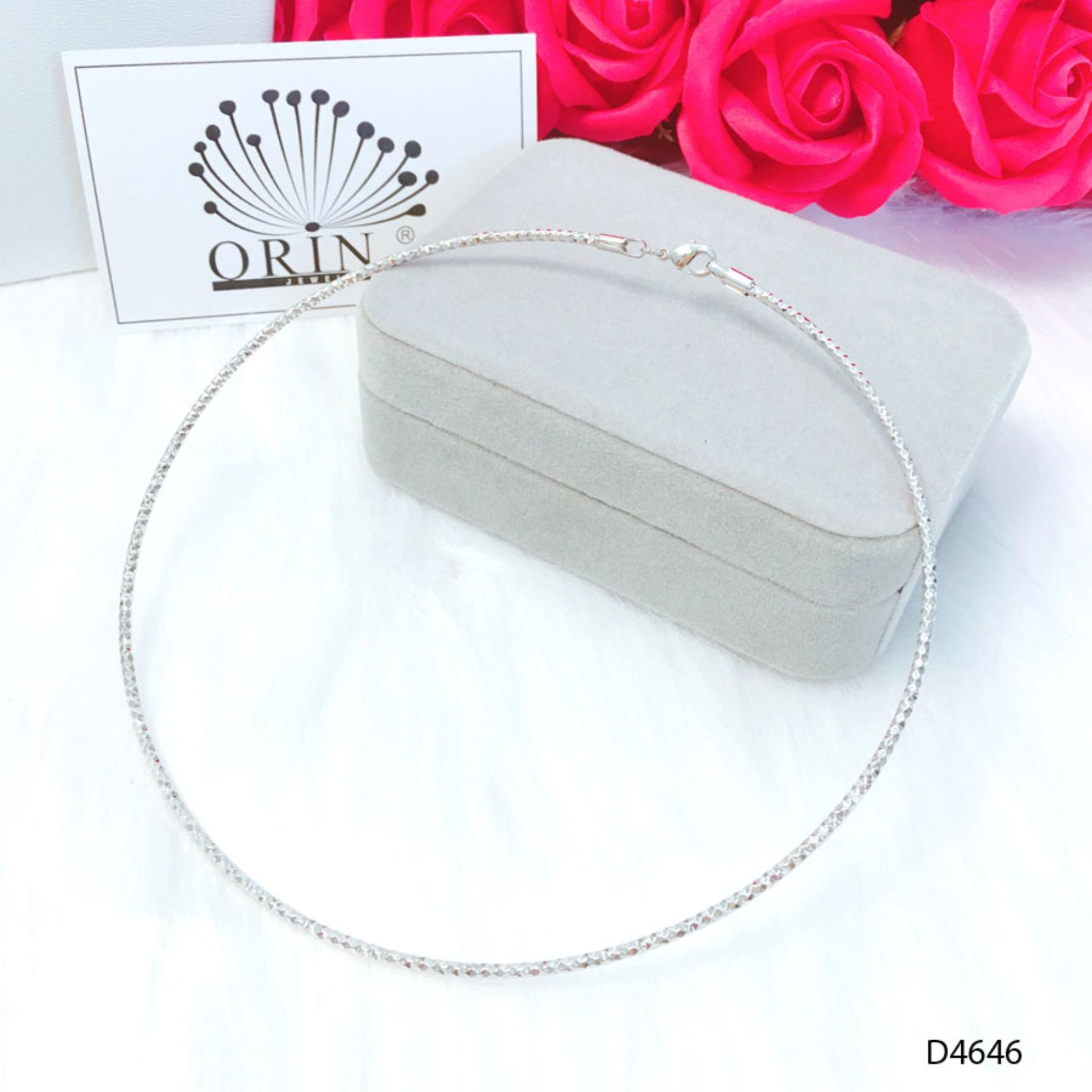 Kiềng bạc, thiết kế cao cấp Orin D4646 - Long Tien