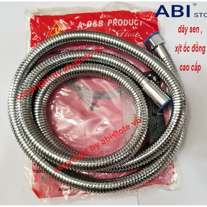 Dây Sen Tắm, Dây Xịt Inox Ốc Đồng Túi Đỏ Cao Cấp