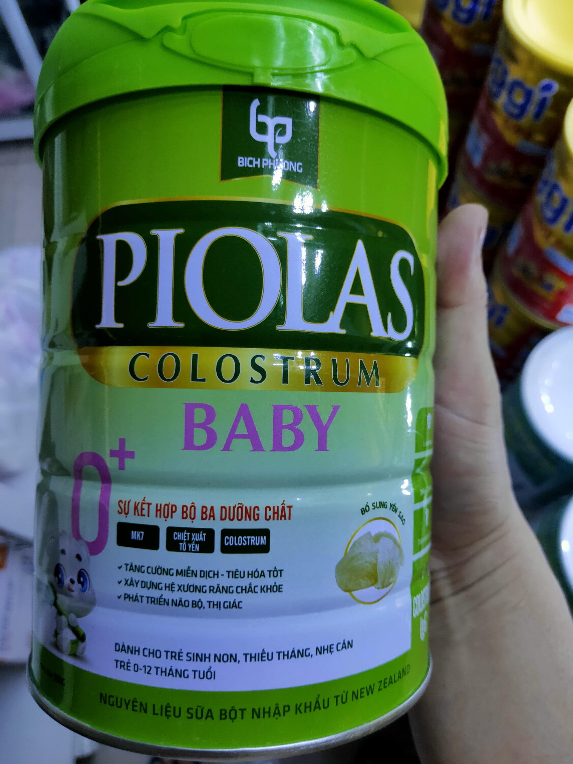 Sữa bột PIOLAS COLOSTRUM Baby 0+ Trẻ từ 0