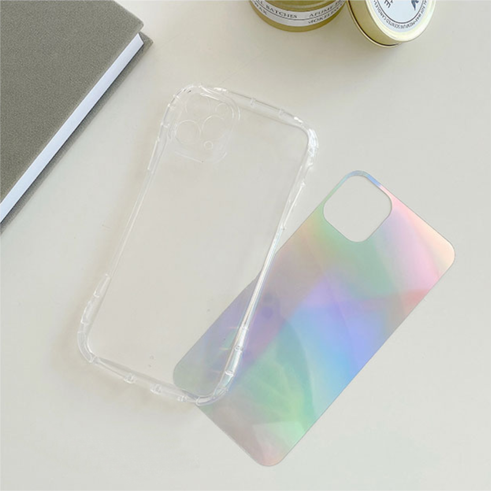 [ IPHONE ] Ốp Lưng Viền Cong Silicon Trong Suốt Chống Sock Va Đập ( Kèm Miếng Phản Quang )