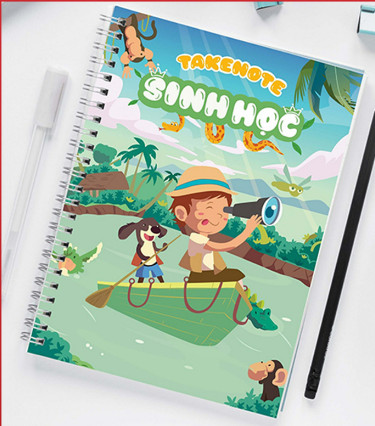 Sổ takenote Sinh học THCS khổ giấy A5