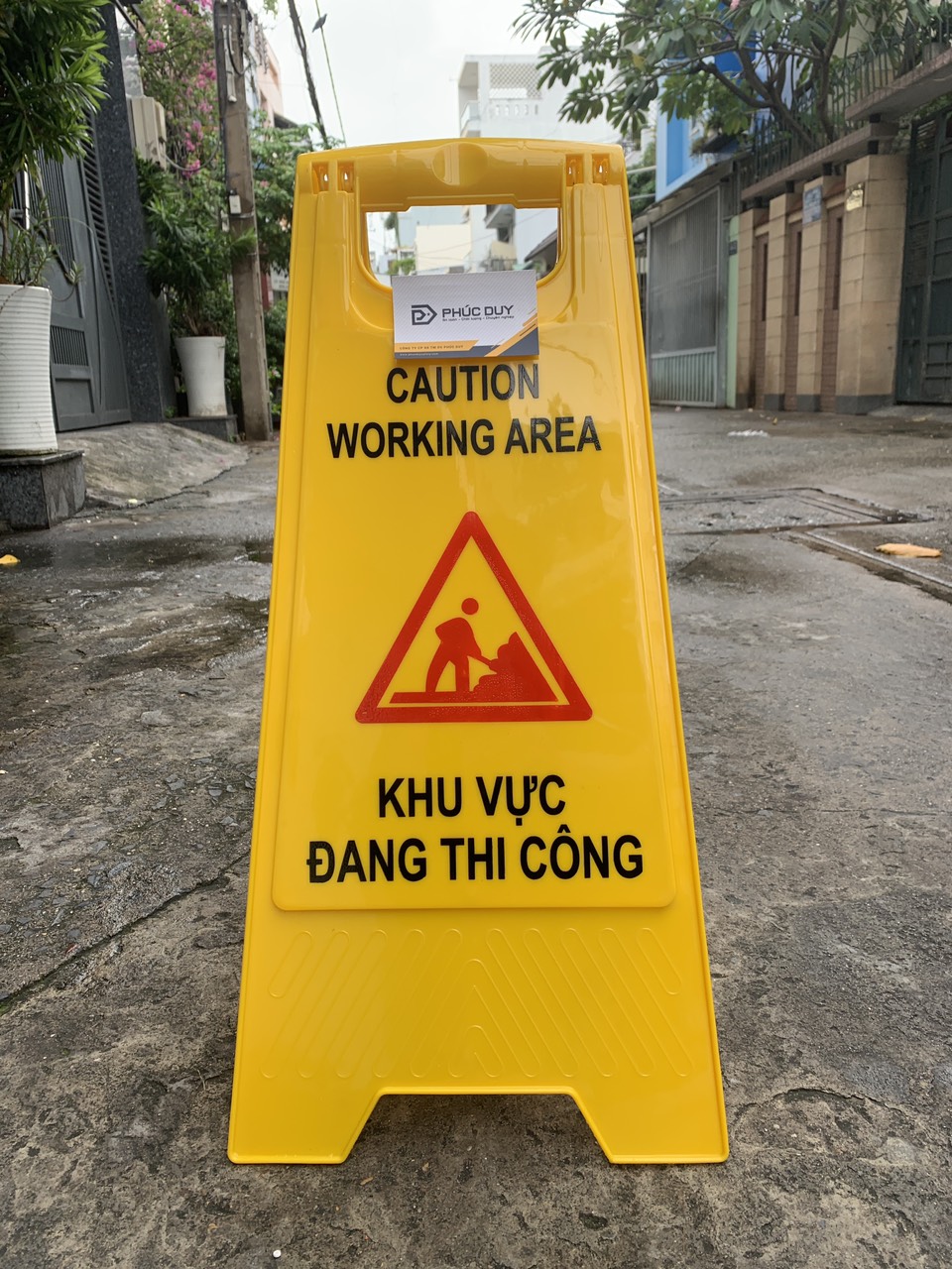 BẢNG CẢNH BÁO ĐƠN VỊ ĐANG THI CÔNG CHỮ A