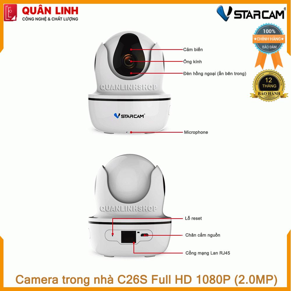 Camera wifi IP Vstarcam C26s Full HD 1080P