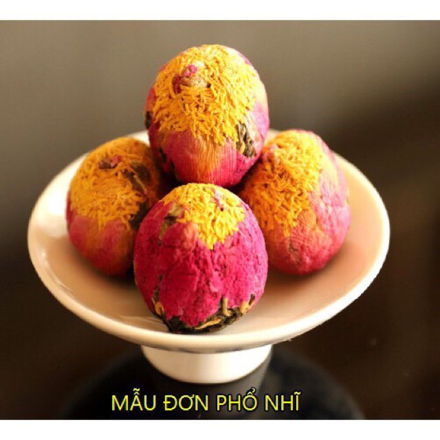 [HCM]Trà phổ nhĩ nở hoa cao cấp 1 viên
