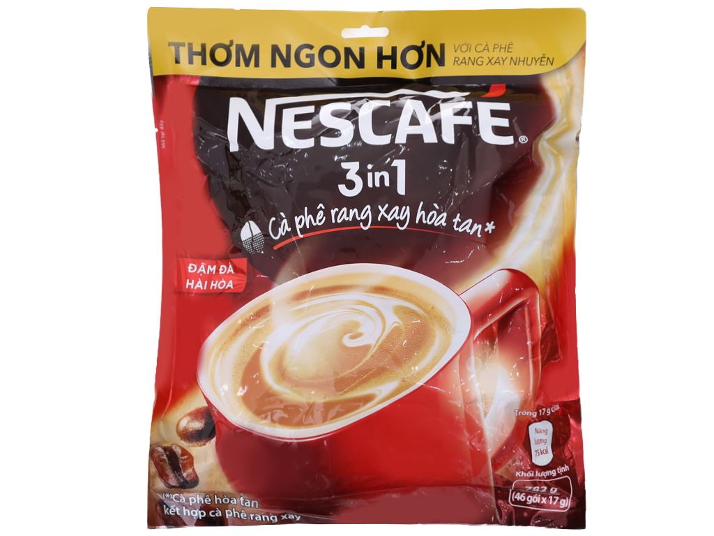 HCM Cà phê sữa NesCafé 3in1 đậm đà 782g