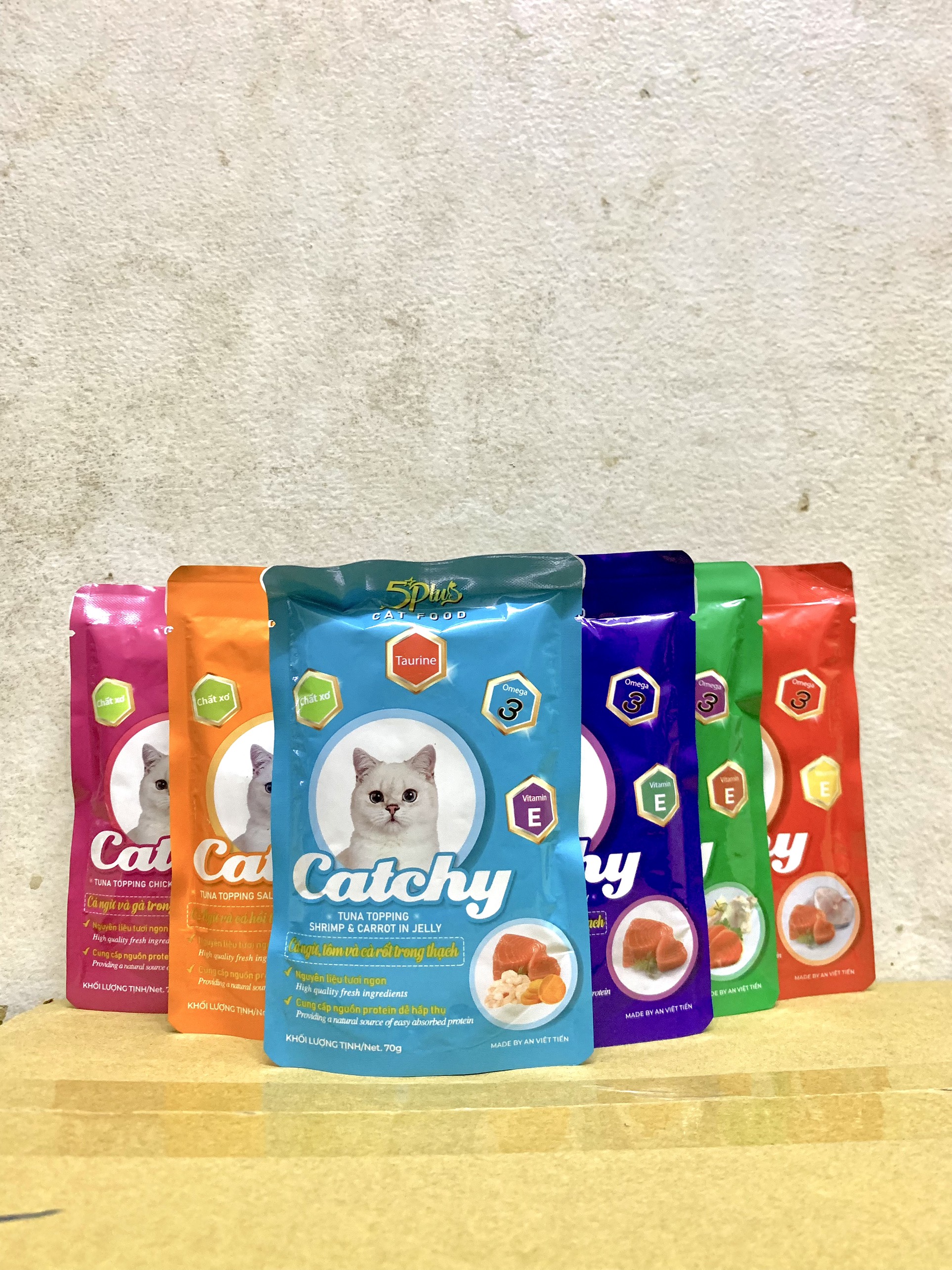 Pate Cho Mèo 5plus Catchy 70g, Pate Mèo Catchy 70g