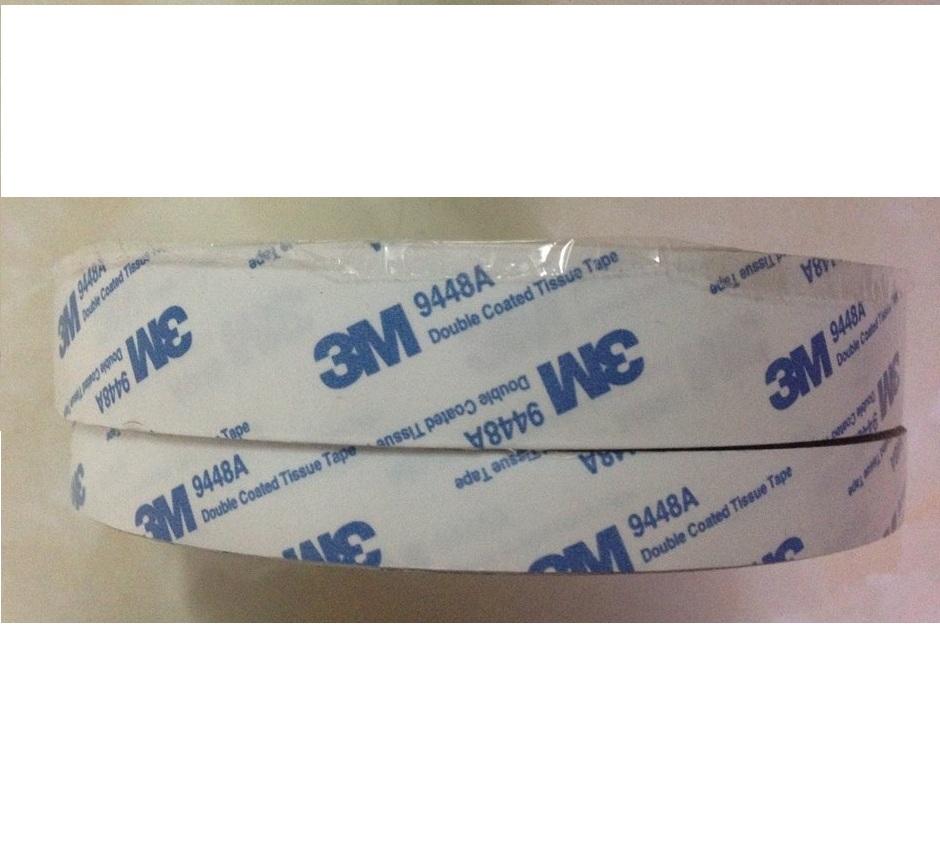 Băng keo 2 mặt 9448A dán kim loại 0.15mm ( 12mm x55 mét)