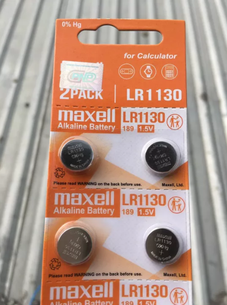 4 viên Pin LR1130 Maxell Alkaline 1.5 V