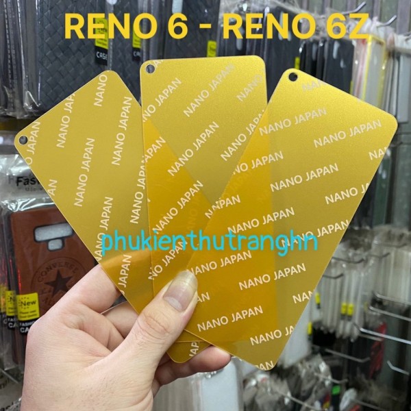 Cường lực dẻo nano cho OPPO RENO 6 - RENO 6Z 5G Siêu bền chống va đập trong suốt full 98% màn hình
