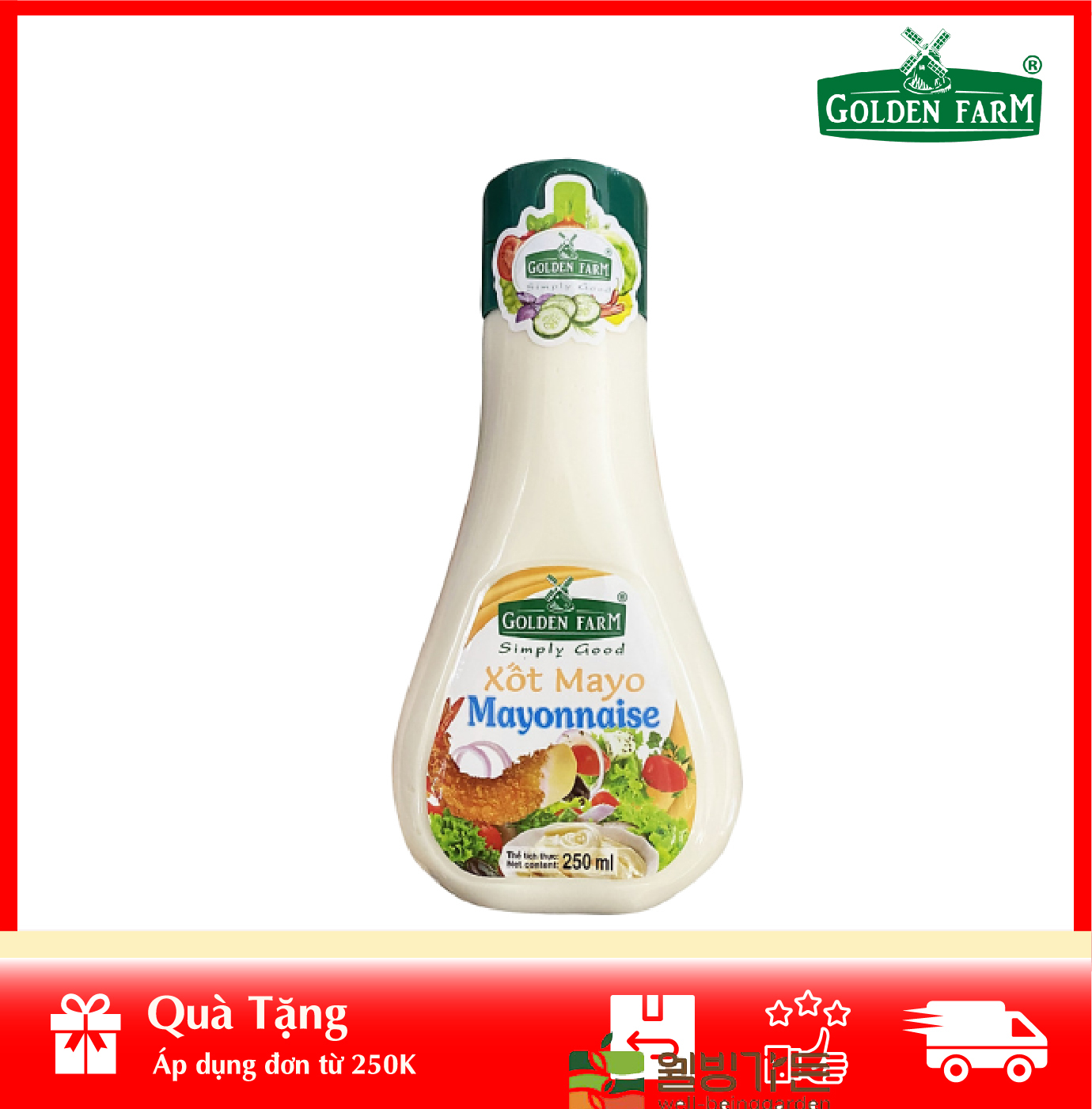 [Phù hợp ăn kiê.ng] Sốt Salad Mayonnaise Golden Farm