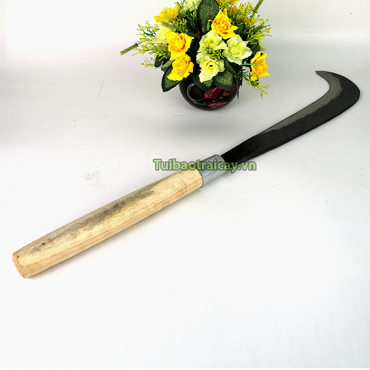 Dụng cụ phát cành lưỡi quắm bằng thép rèn cán gỗ