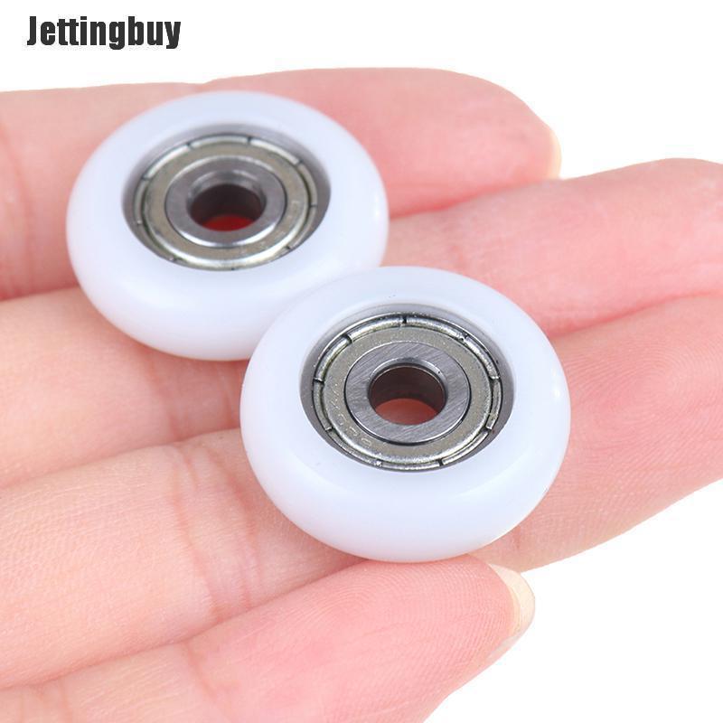 Jettingbuy 2 Chiếc Bánh Lăn Trượt Vòi Hoa Sen Bánh Xe Con Lăn Thay Thế Cửa Bằng Nhựa