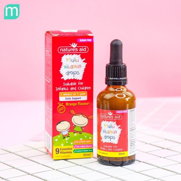 Vitamin tổng hợp Multi Vitamin Drop Natures Aid giá rẻ