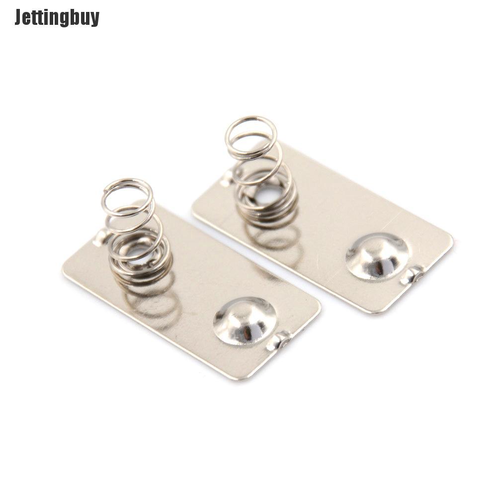 Jettingbuy 4 Mizdsik 10 Chiếc Pin AA Chuyển Đổi Dương Âm Tấm Tiếp Xúc Mùa Xuân