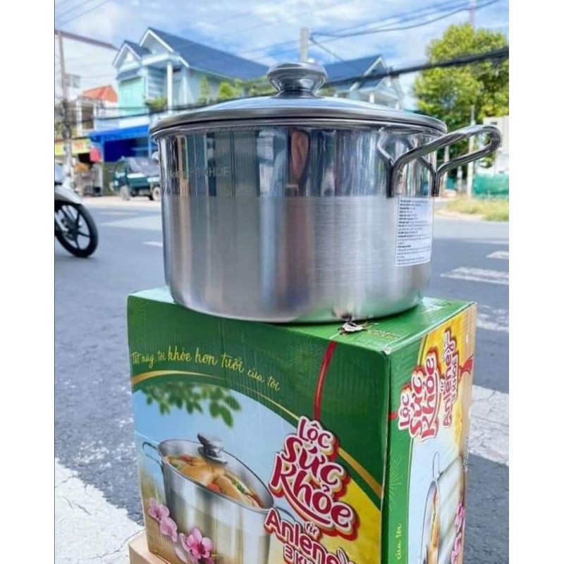 NỒI INOX 430-24CM QUÀ TỪ ANLENE