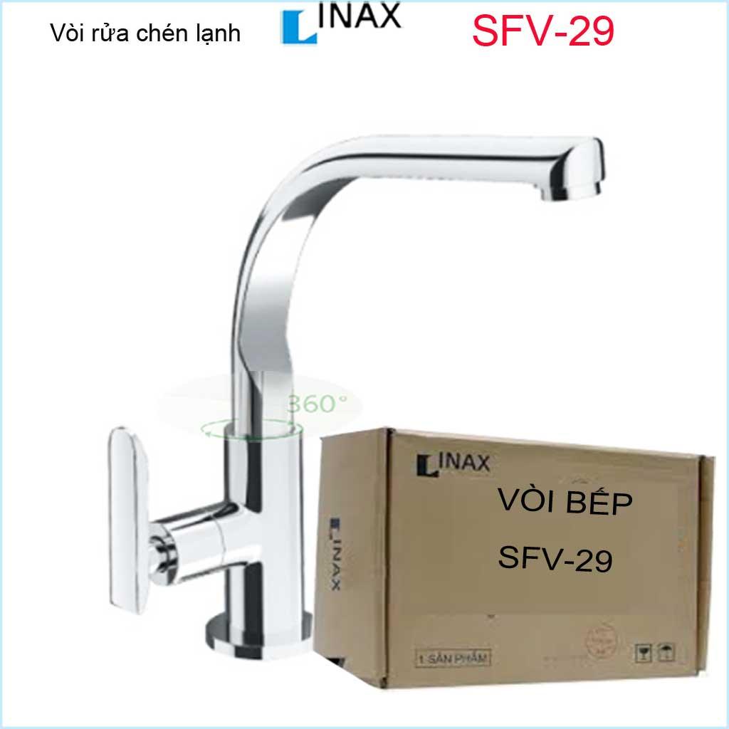 [HCM]Vòi bếp lạnh Inax SFV-29 chính hãng, vòi rửa chén bát nước mạnh siêu bền thiết kế tuyệt đẹp