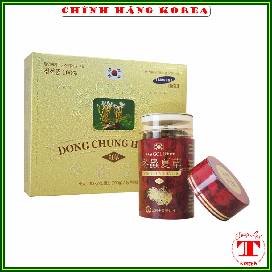 Viên đông trùng hạ thảo hàn quốc Kimsan chính hãng, hộp 2 lọ - Tăng thể lực, ổn định huyết áp, phòng ung thư, tranglinhkorea