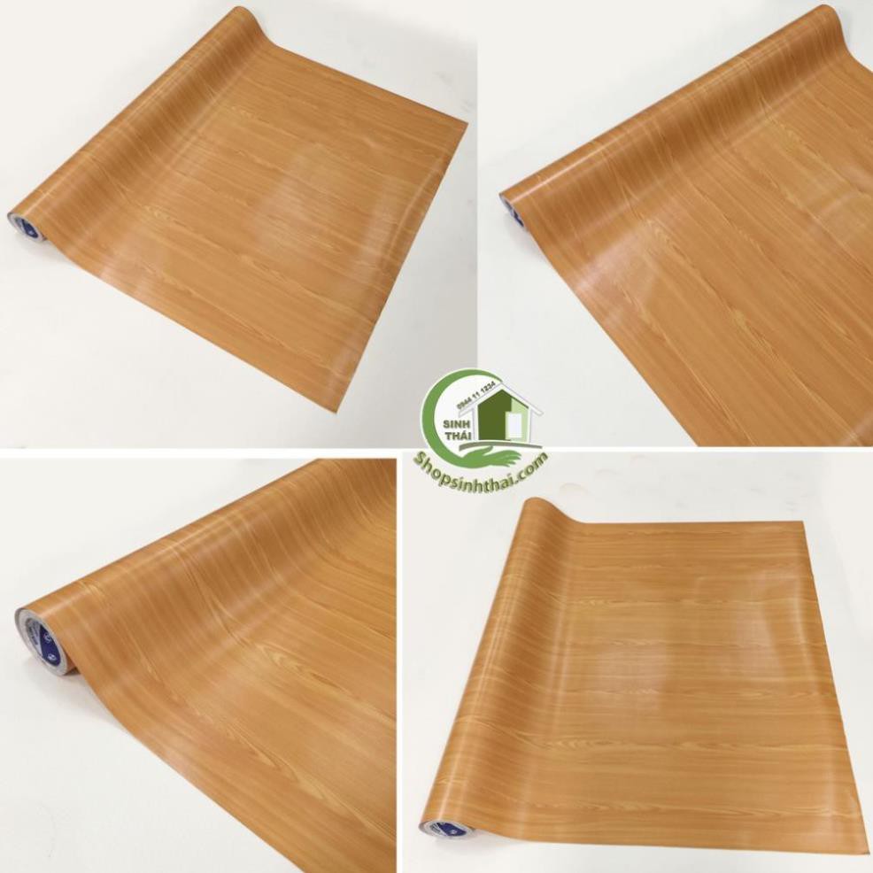 [HCM]Giấy dán tường vân gỗ [50cm x khổ 120cm] có sẵn keo